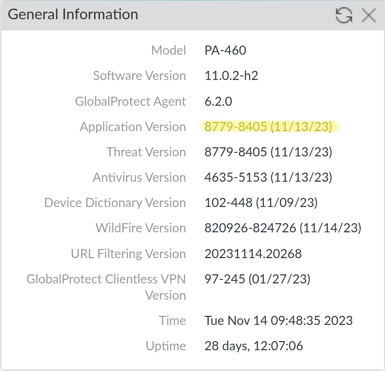 Validate the content update version
